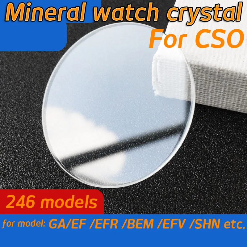 Replacement Mineral Watch Crystal for CSO GA110  EF EFR BEM EFV SHN Watch Glass Round Lens Mirror Accessory Repair Part Tools