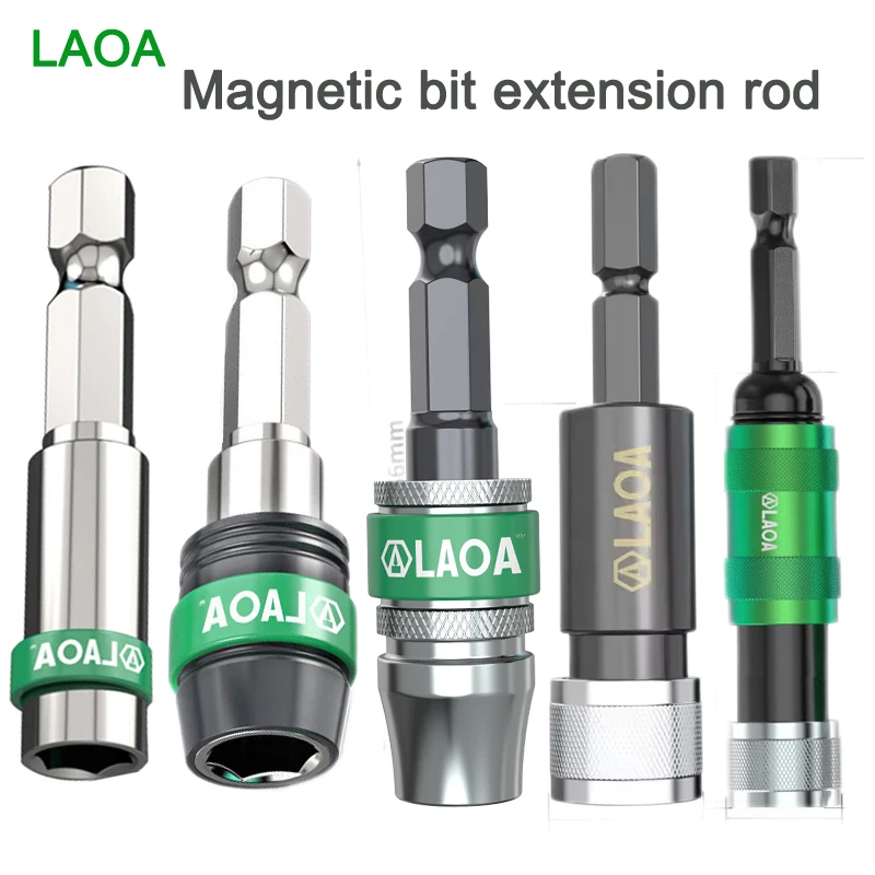 Adaptador de Pontas de Chave de Fenda LAOA para Furadeira Elétrica - Haste Conectora de Liberação Rápida e Extensora de Pontas