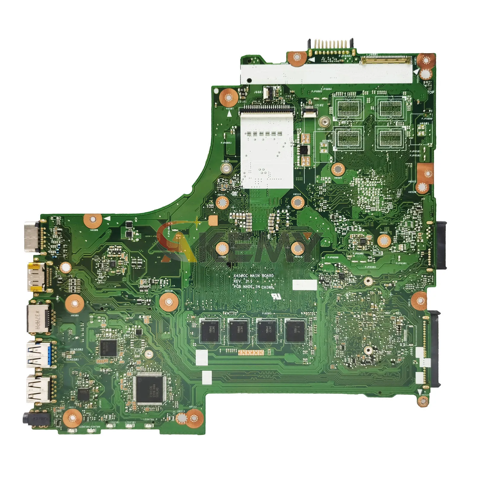 X450CA Laptop Motherboard For ASUS VivoBook X450CL X452C X450C X450CC X450CP Y481C K450C A450C Mainboard With I3 I5 I7 CPU stk view 2