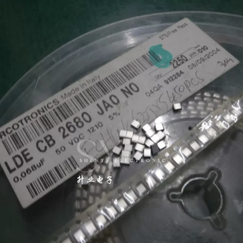 10pcs-100pcs AV LDE 0.068uf/50V 68nf 683 brand new patch film capacitor LDECB2680JA0N0
