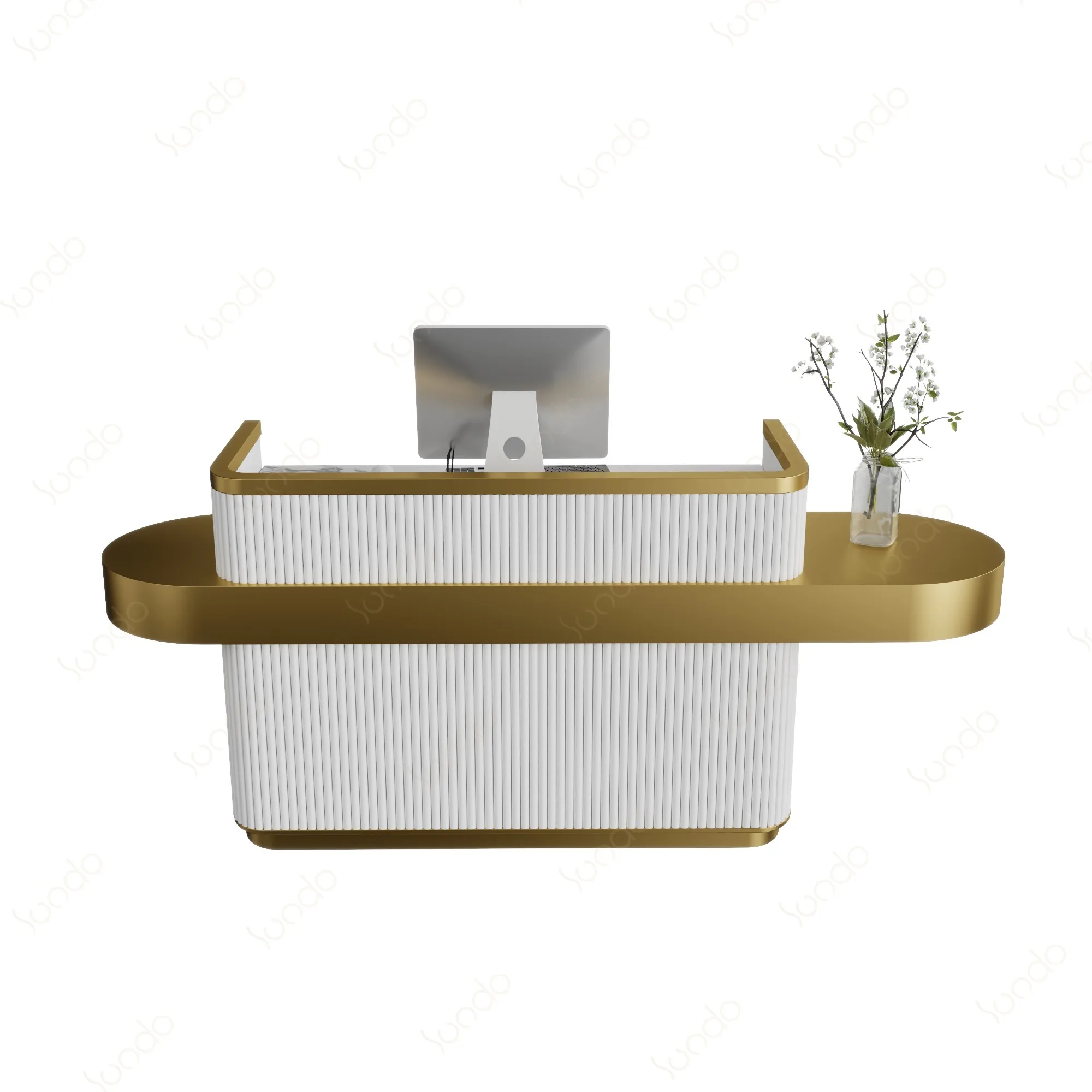 Turnkey Retail Store Fit Out Illuminated Cashier Desk For Diamond Jewelry Store Retail Checkout Counter