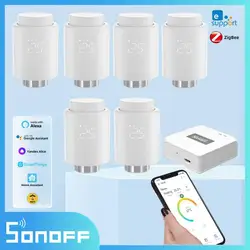 SONOFF TRV Zigbee termostatik radyatör vanası TRVZB akıllı sıcaklık kontrolü TRVs Alexa Google Smartthings ZHA MQTT ile çalışmak