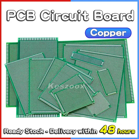 Keszoox Prototype PCB Board Kit 3x7 5x7 7x9 8x12 9x15 cm Universal Protoboard Single Double Sided DIY Circuit Board for Electron