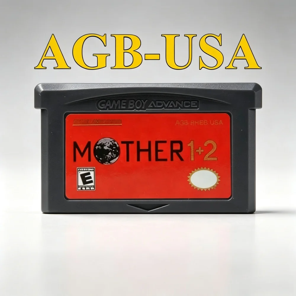 Cartucho de Juego para GBA Serie Mother 1 2 3, Tarjeta de Consola de Videojuegos de 32 Bits, Carcasa Gris para GBA NDS, 