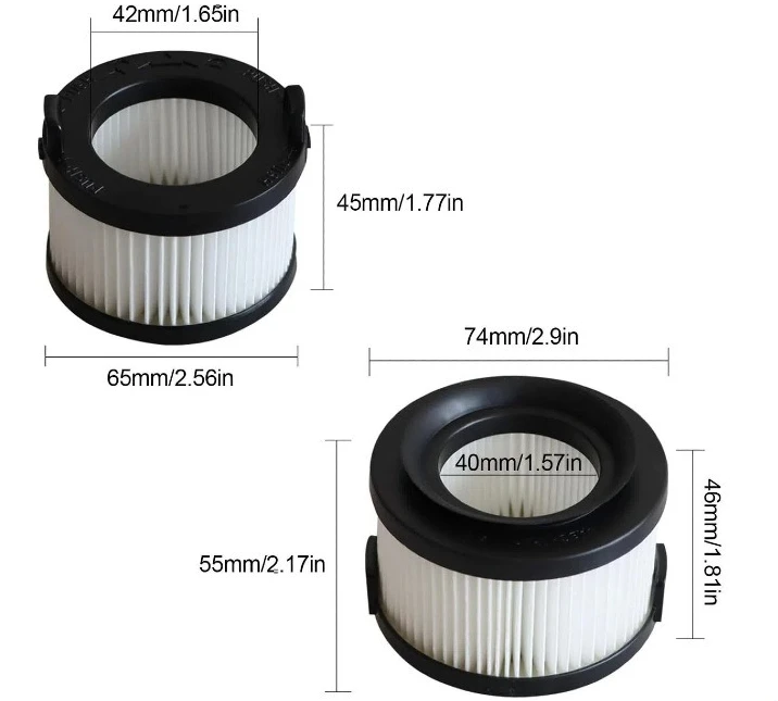 Suitable for leveit Vortex IQ 40-RF/LSV-V401F-UK vacuum cleaner filter mesh filter cartridge