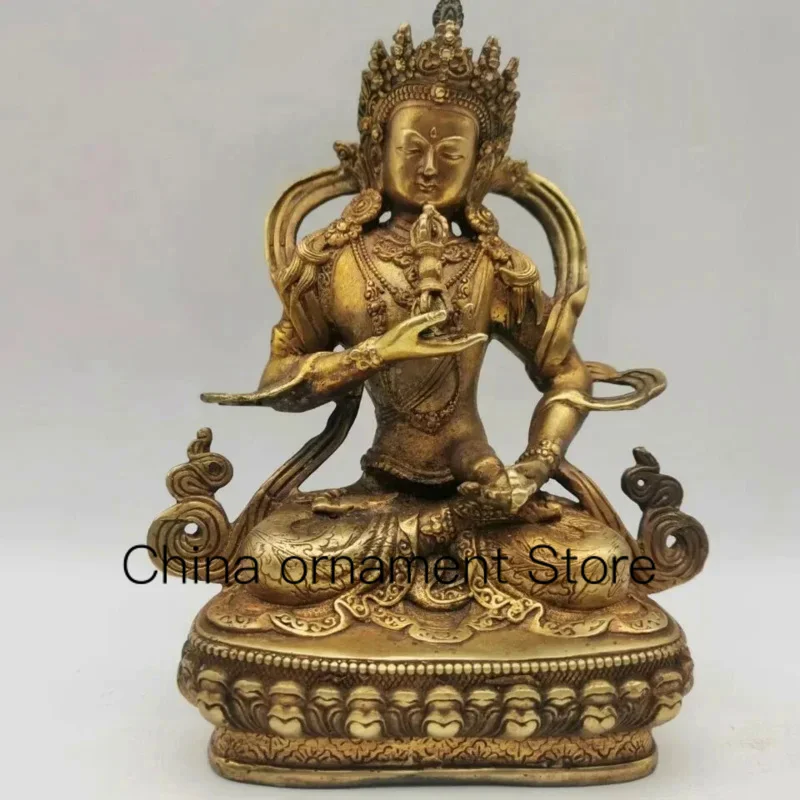 

Antique Bronze Buddha Vajrasattva Statue Bodhisattva Bell Vajra