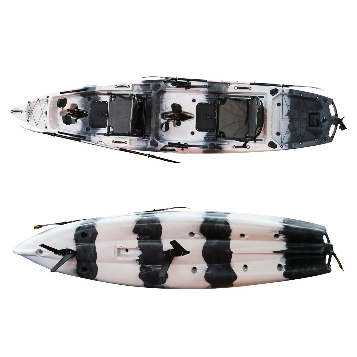 

Vicking New Flap Pedal System Sit on Top Fishing 13.45ft Double Seat Kayak With Accessories