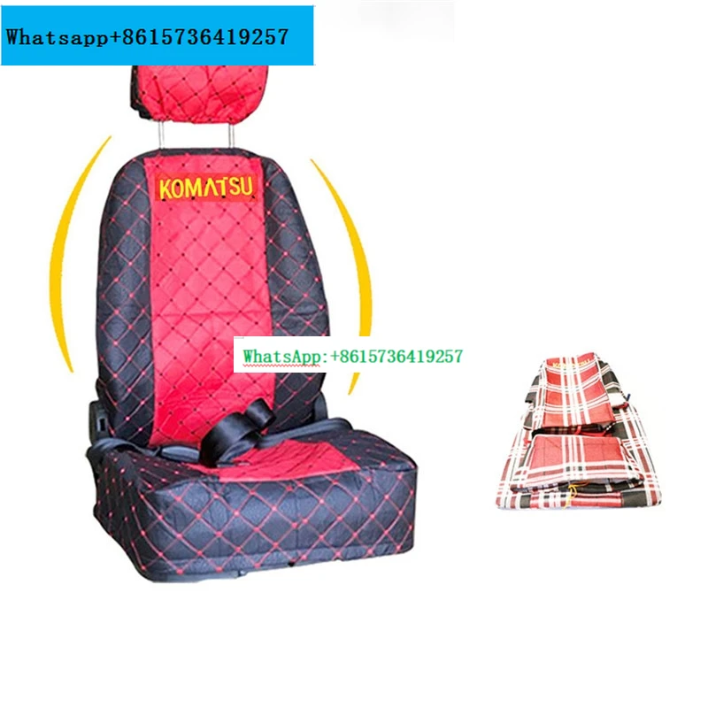 For KOMATSU PC PC120/200/210/220/240/350/360-8 Excavator seat cover seat cover cushion excavator accessories