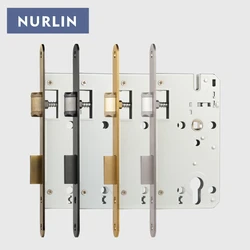 Nurlin 7255 Door Handle Mortise Lock Matt Brass Antique Bronze Black