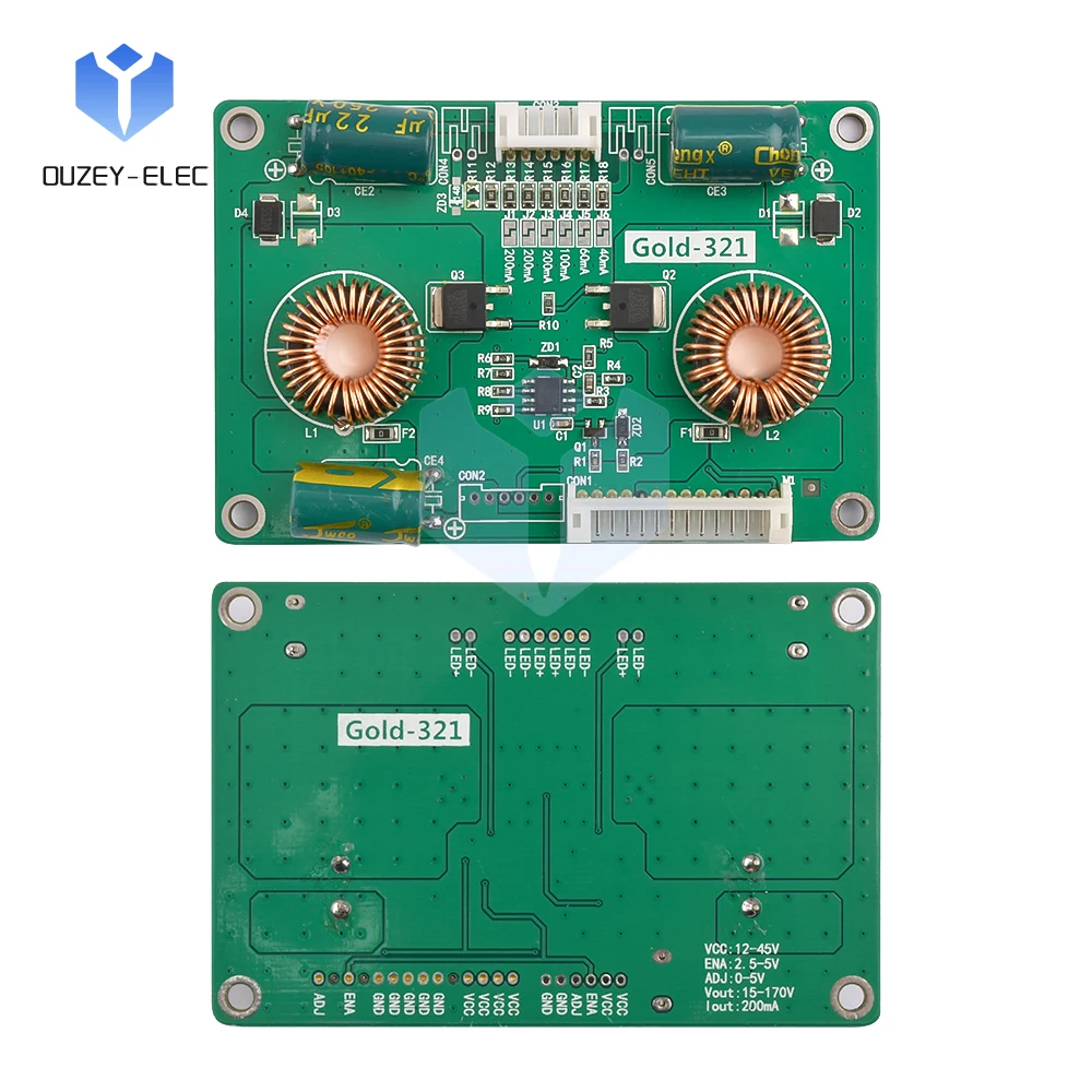 15~170V 10~48 inch LED LCD Backlight Driver Module Constant Current Converter Voltage Adapter Boost Inverter Output