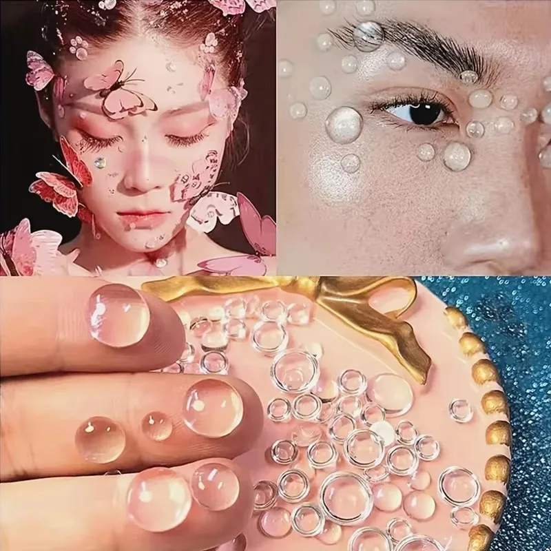 1Sheet Elegant Delicate Water Drop Stickers Makeup Accessories For Cosplay Mermaids-Design Photography Props Stage Performance