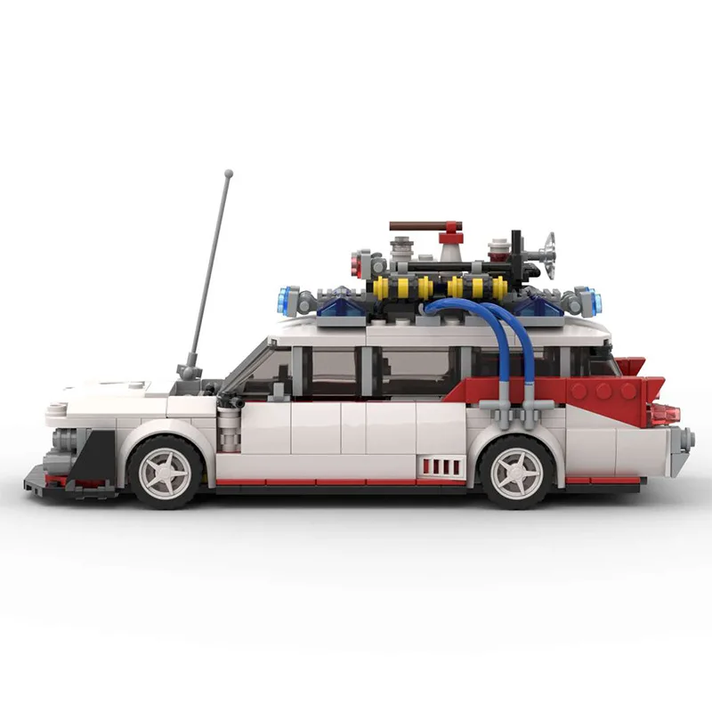 Ghostbusters Ecto-1 Technical Car Movie Merchandise Model Building Block Boys Toy Adults Assembly Xmas Toys Birthday Gifts Kids