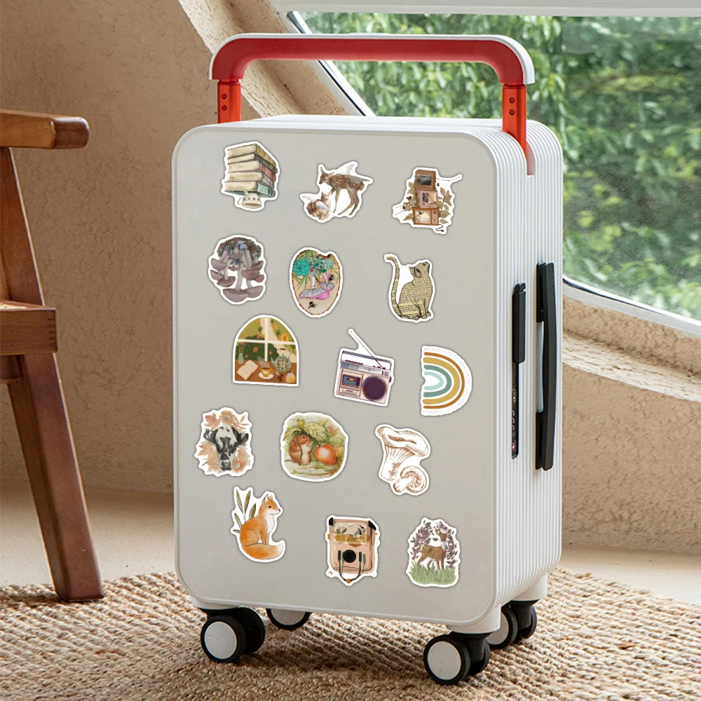 10/30/50PCS New Retro Art Stickers Cartoon Sticker DIY Motorcycle Travel Luggage Skateboard Cool Graffiti Sticker Fun for Kid