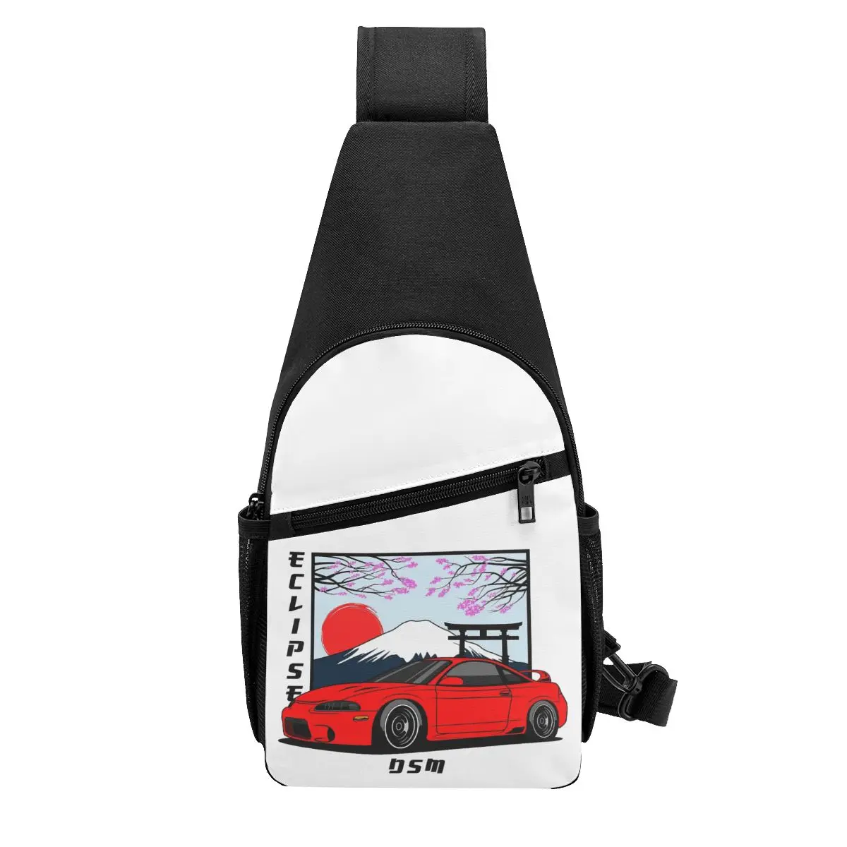 

Eclipse Japan Style Chest Bag Men Sling Crossbody Backpack Chest Bag Travel Hiking Daypack Shoulder Bag