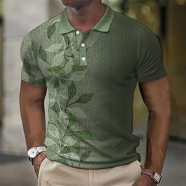 Polo flores hombre sales