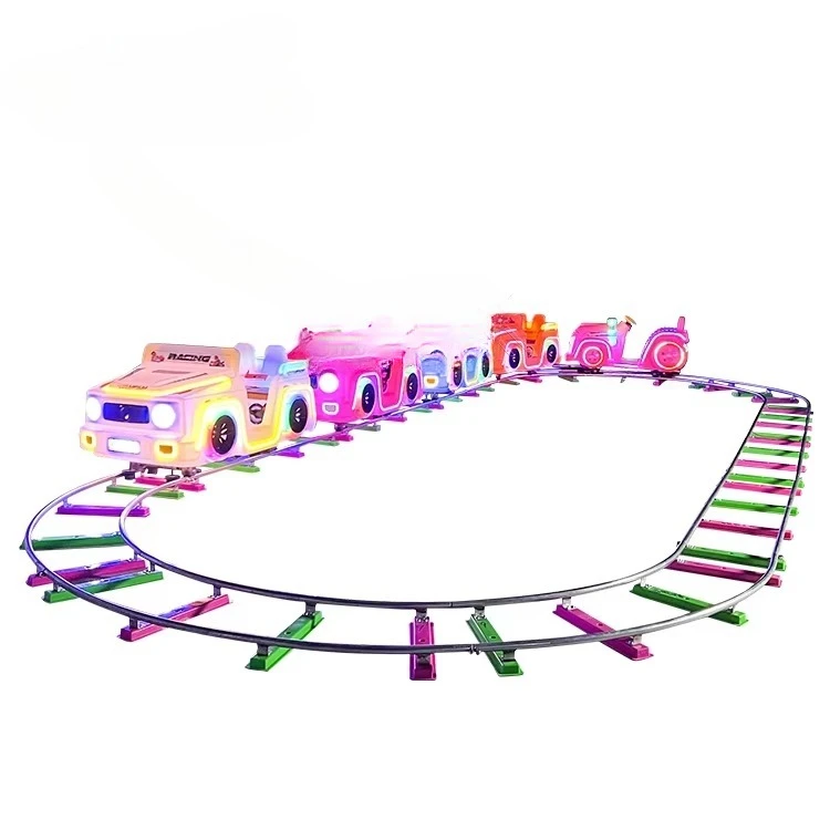 Small electric train amusement park ride mini track train rides