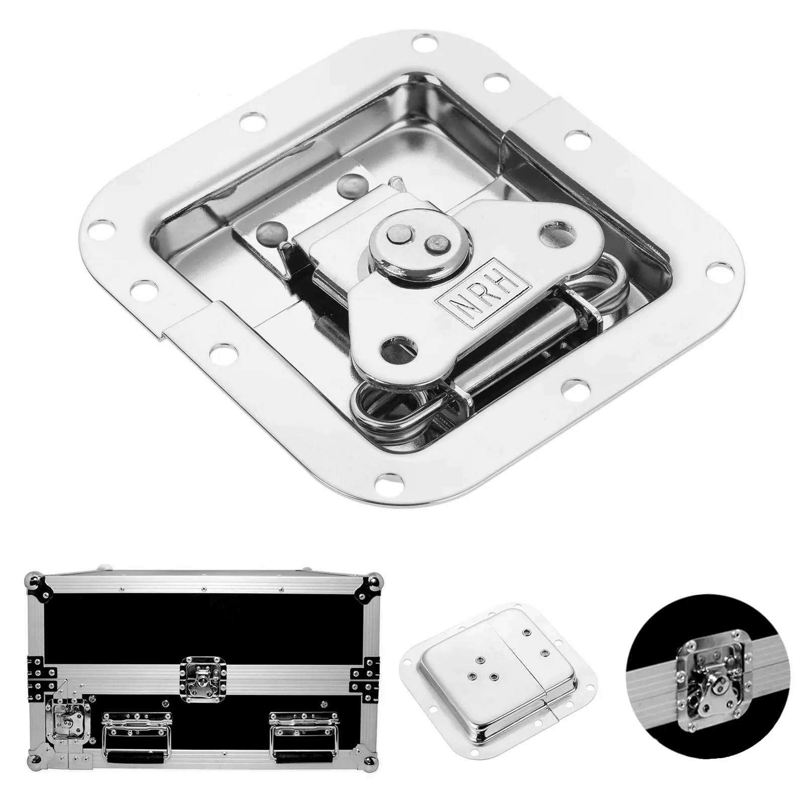 1PC 101*108mm Iron Butterfly Twist Lock Buckle For Flight Case Wooden Case Equipment Box Toolbox Safety Latches Air Box Lock