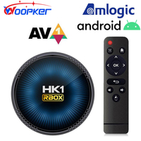 Woopker Android 11 TV Box HK1 Rbox W2 4GB RAM 128GB Storage AV1 Support 4K HD Media Player Dual WiFi Bluetooth 4.1