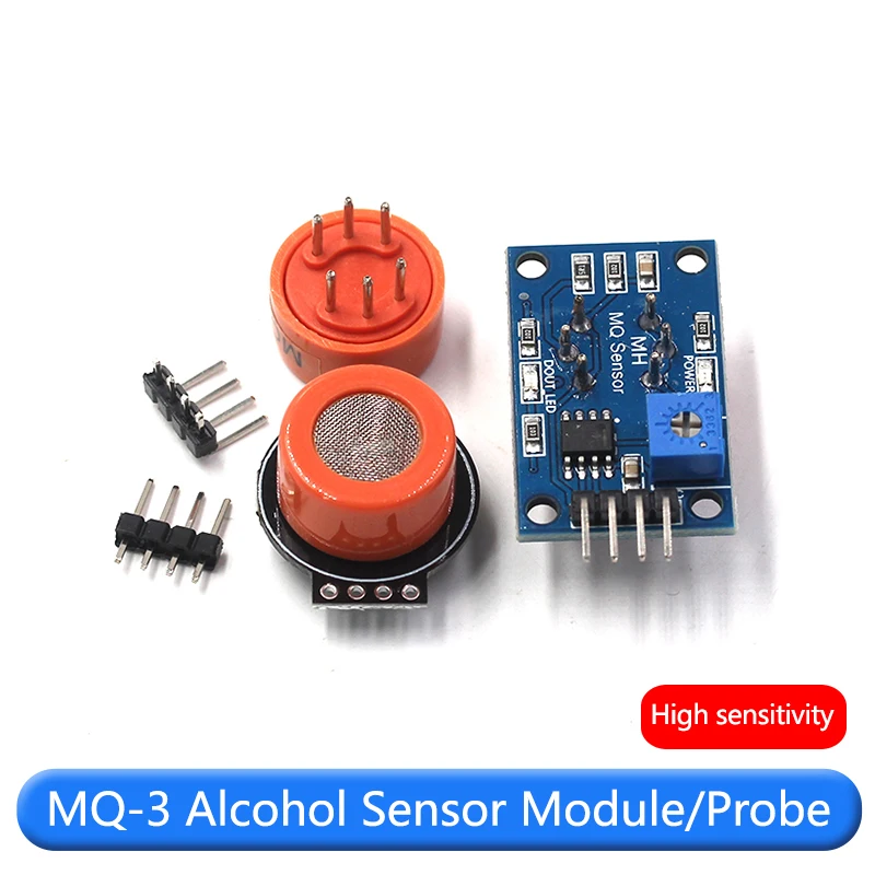 MQ-3 Alcohol Ethanol Sensor Module Ethanol Concentration Mini Alcohol Gas Detection Circuit Module/Probe