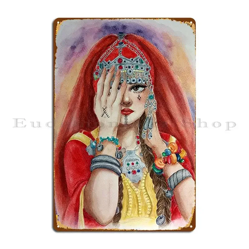 Moroccan Bride Metal Sign Cinema Living Room Cinema Custom Wall Cave Tin Sign Poster