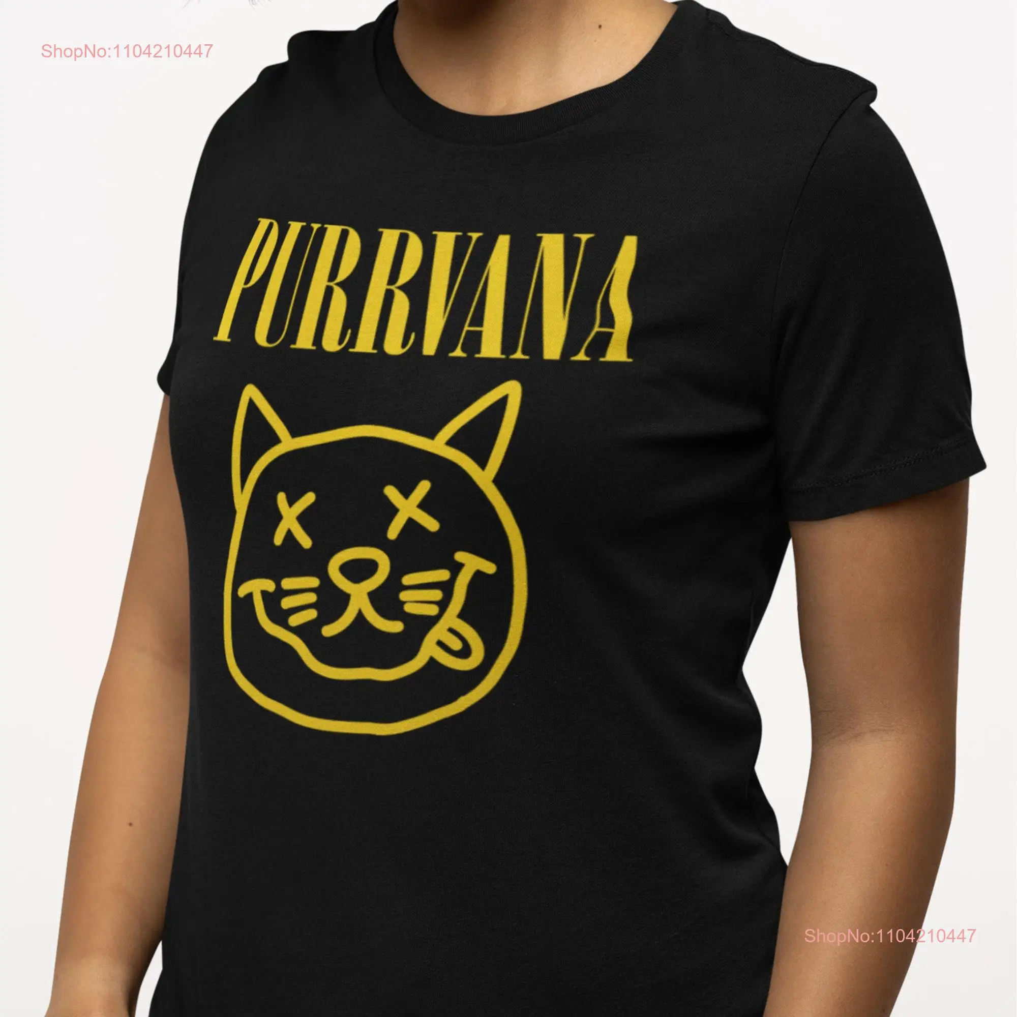 CaT T Shirt PURRVANA Rock Band Funny 90s Roll Ideas American for and Music Lovers long or short sleeves