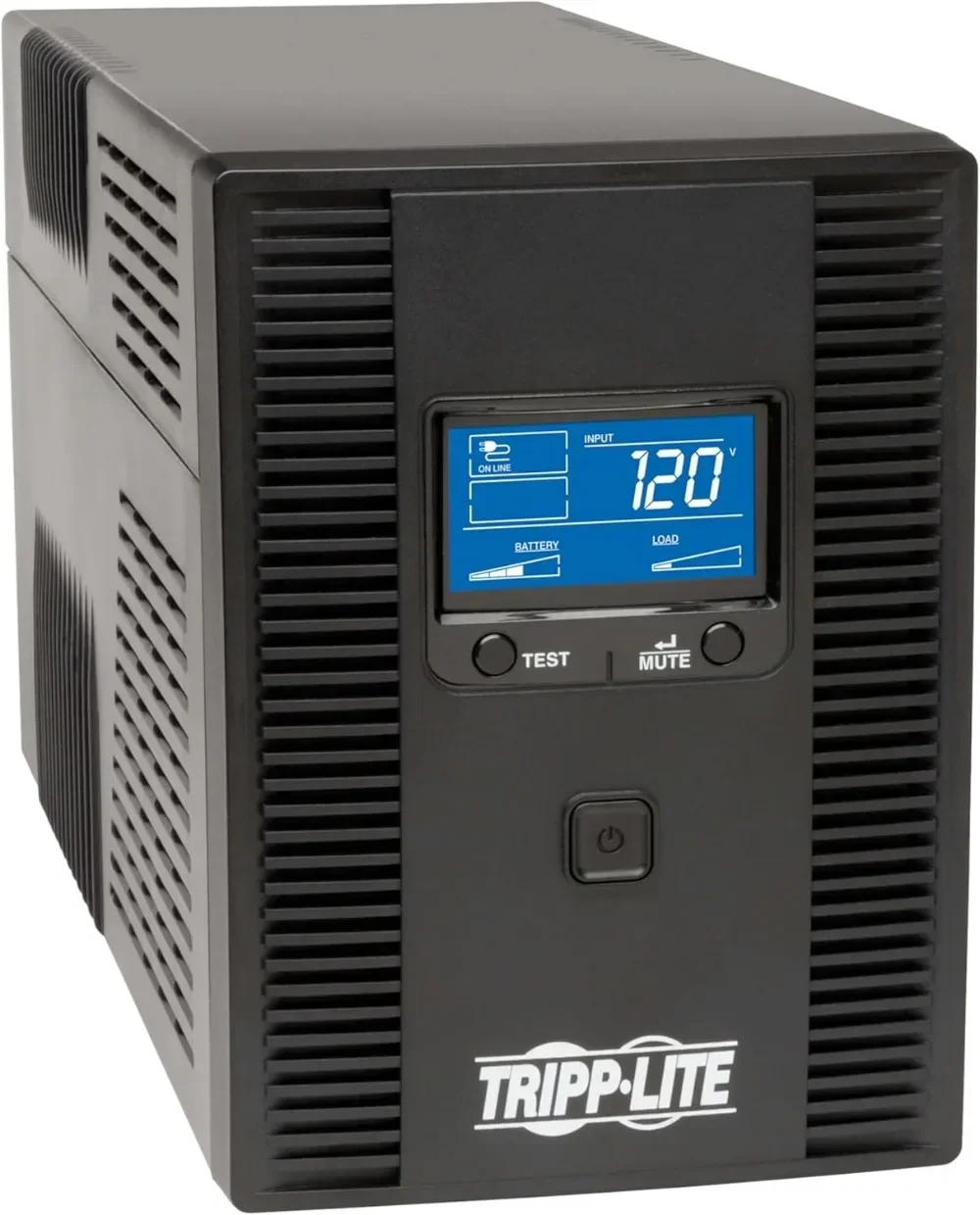 1500VA UPS Battery Back Up AVR LCD Display 10 Outlets 120V 810W Tel & Coax Protection USB,Black