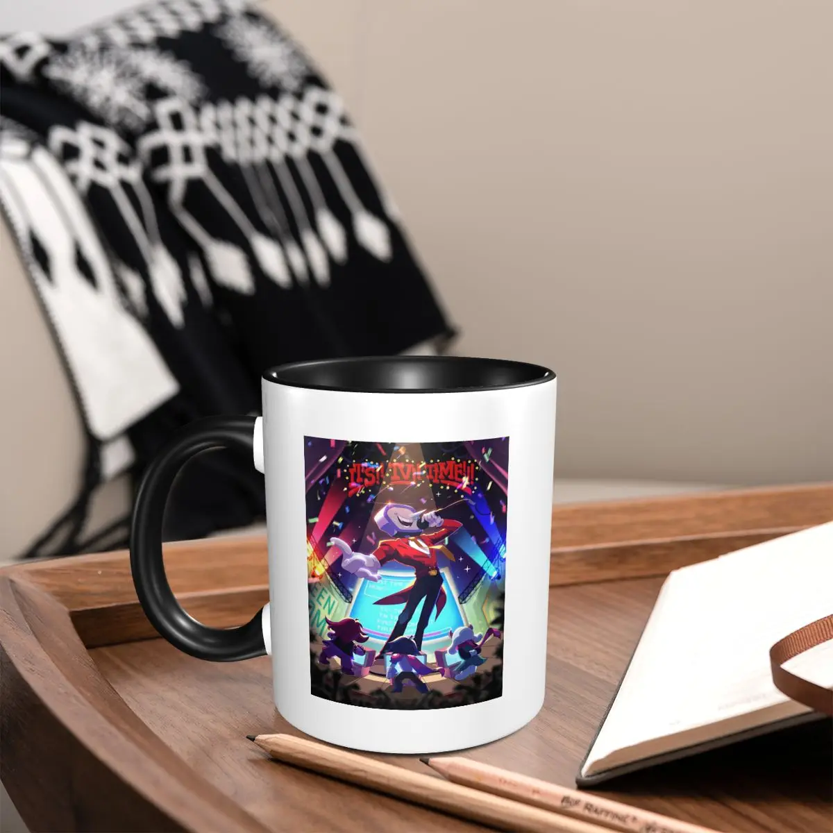 Game Deltarune MR. Ant TENNA'S TV TiME Mug Funny Ceramic Coffee Cups Tea Mugs Milk Cup Drinkware Gift for Friends