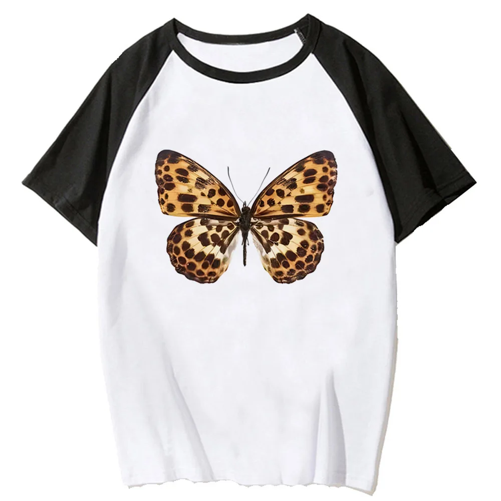 

Leopard Print Love tshirt women anime streetwear Japanese top female y2k streetwear clothing