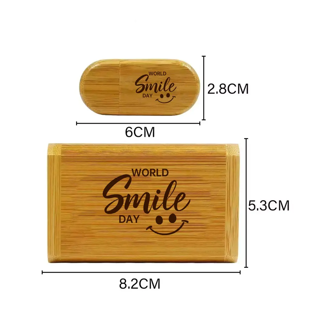 محرك فلاش USB 2.0 خشبي 128 جيجابايت 1 قطعة محرك قلم بشعار مخصص مجاني مع صندوق 64 جيجابايت 32 جيجابايت 16 جيجابايت عصا الذاكرة هدية الزفاف قرص U