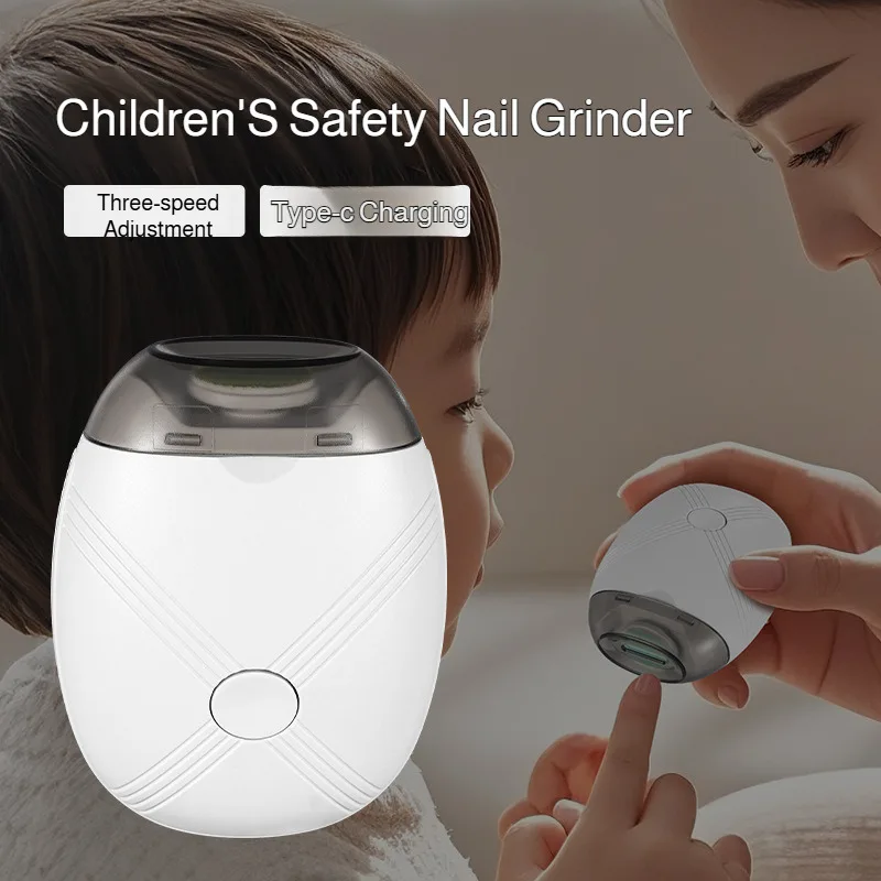 Baby Electric Nail Trimmer Automatic Rechargeable Safe Quiet Toenail Clippers Kit Portable Nail Care Set for Newborns Toddlers view 5