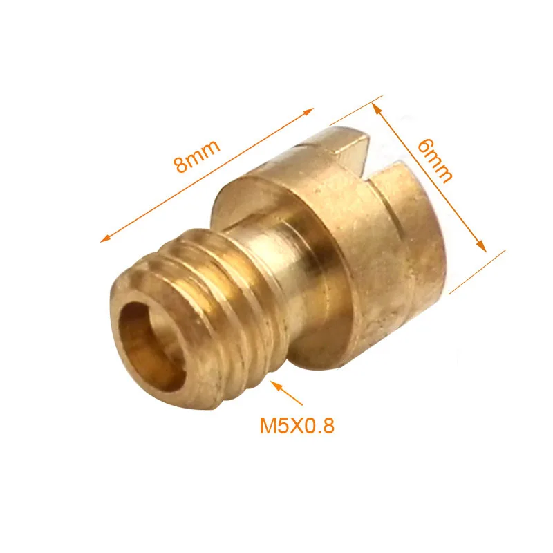 Pack of 10pcs M5 Main Jet 5mm for Keihin OKO KOSO PWK Carburetor 125cc 150cc CVK PZ27 PZ30 152QMI 157QMJ Injector Scooter Parts