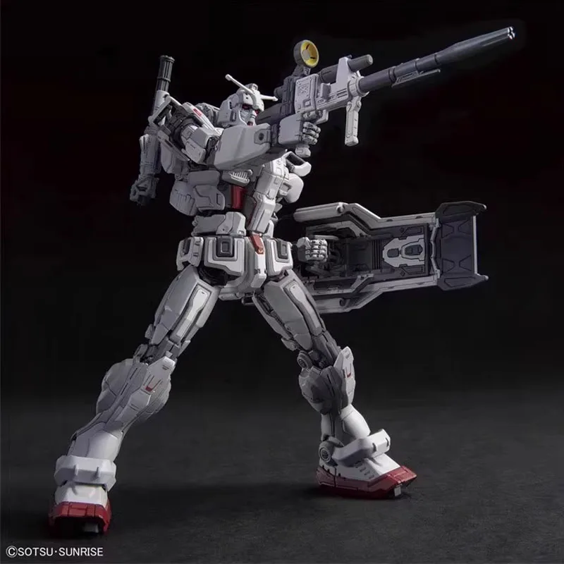بانداي الأصلي HG 1/144 GUNDAM أنيمي نموذج RX-78(G)E GUNDAM EX (RFV) عمل الشكل التجمع نموذج لعب هدايا للأطفال