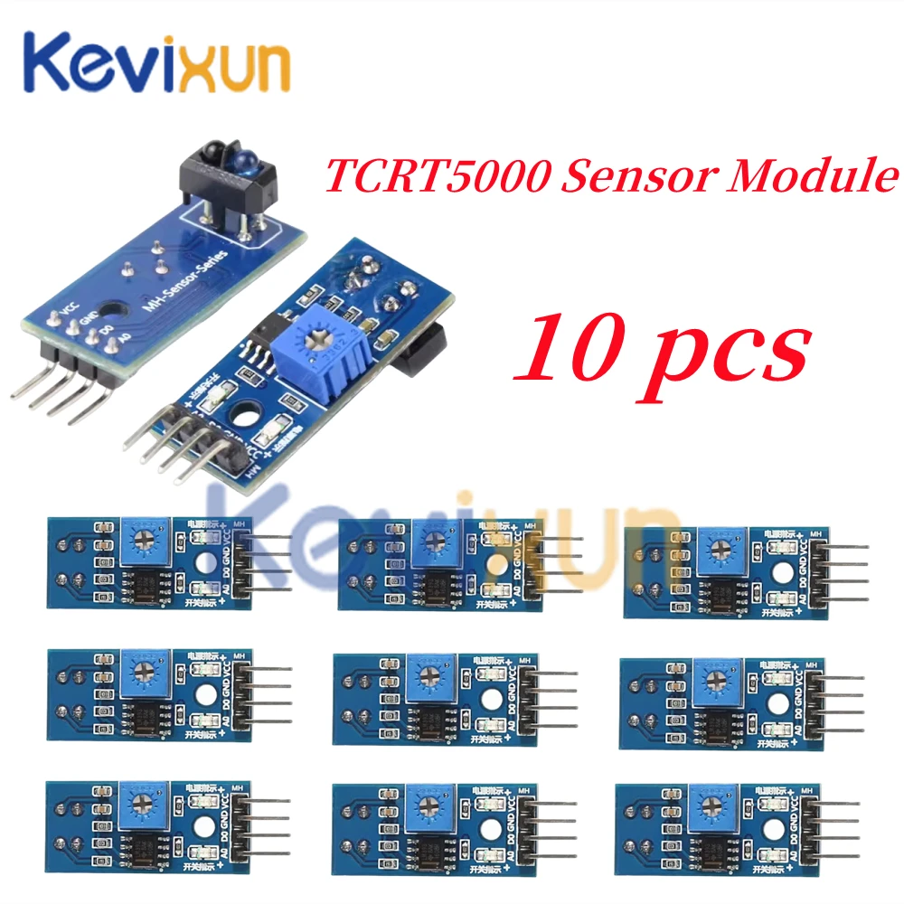 10pcs/1pc TCRT5000 IR Infrared Reflectance Sensor Obstacle Avoidance Module Tracing Sensor Tracing Module For Arduino Diy Kit