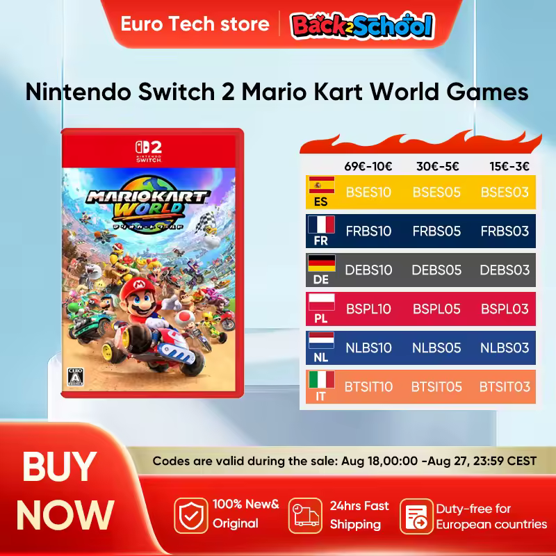 Nintendo Switch 2 Mario Kart World Games Brand-new original physical card Mario Kart 9 Racing Party Genre Game Only for Switch 2