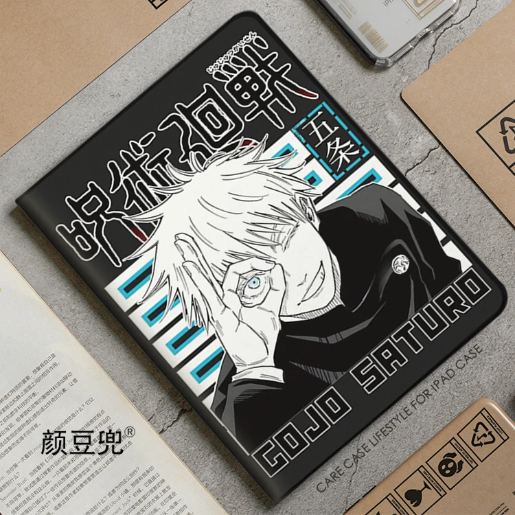 

Чехол Gojo Satoru Anime Jujutsu Kaisen для iPad Air 4 5 10,9 Mini 5 6 для 2022 Pro 12,9 11 дюймов, роскошный силиконовый чехол для Air 2 3