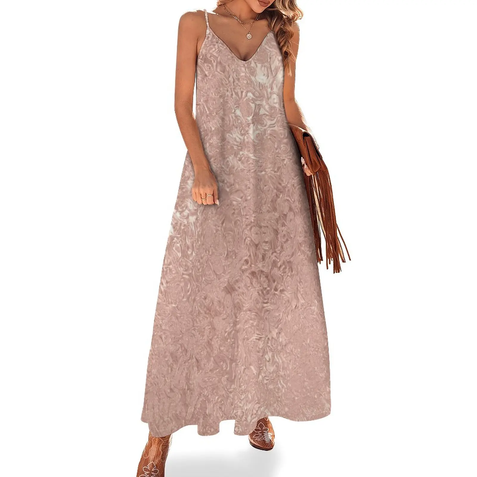 

Rose Gold Goddess Sleeveless Dress african dresses for woman dress for woman dresses women summer 2024 loose women's dress