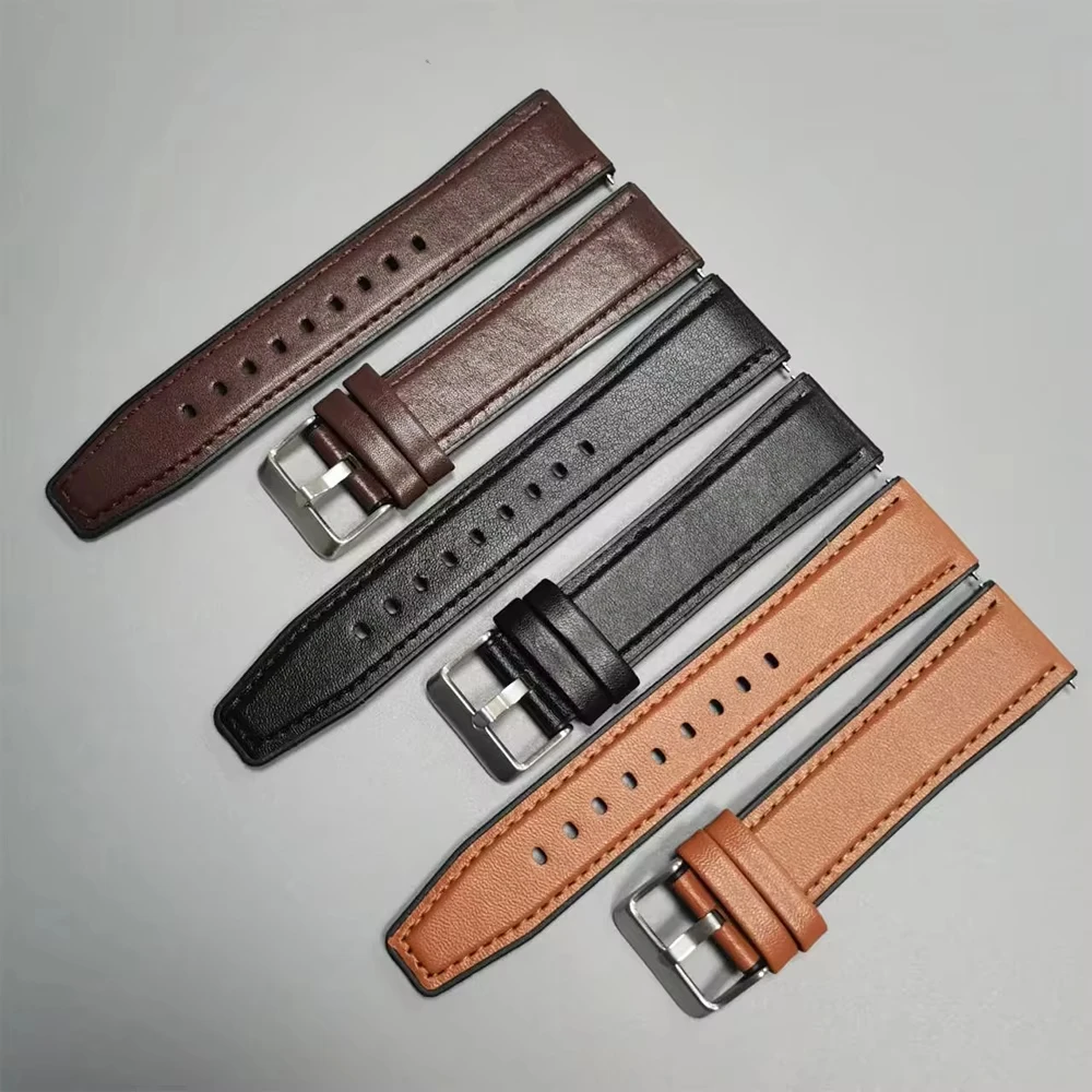 Silicone Leather Strap For Xiaomi Watch S5 S4 S3 S2 S1 Active Smartwatch Sport Strap Watchband For Xiaomi Watch5 2 2Pro Bracelet