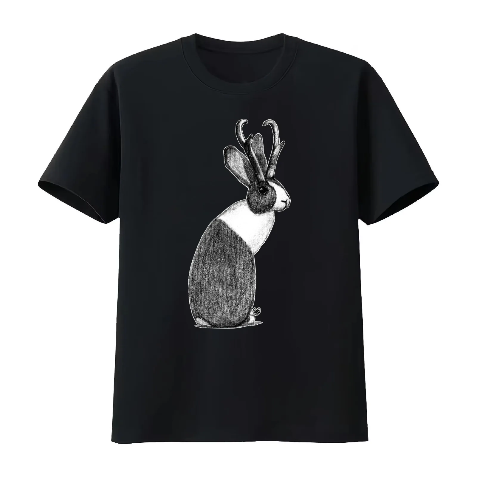 Domestic Dutch Jackalope T-Shirt Summer Casual Cotton Tee Oversized Streetwear Tops Vintage Graphic Print Unisex Men Women