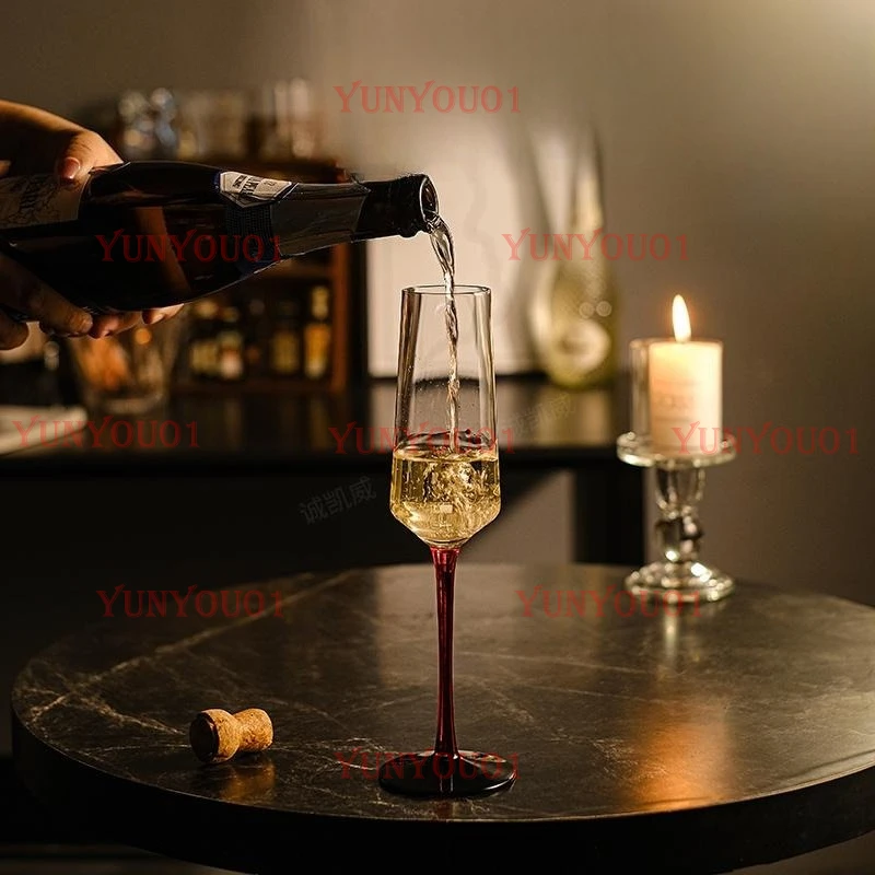 

Muse Champagne Glasses, A Pair of High-end Crystal Goblets, Wedding Gifts, Company Red Wine Glass Gift Box.