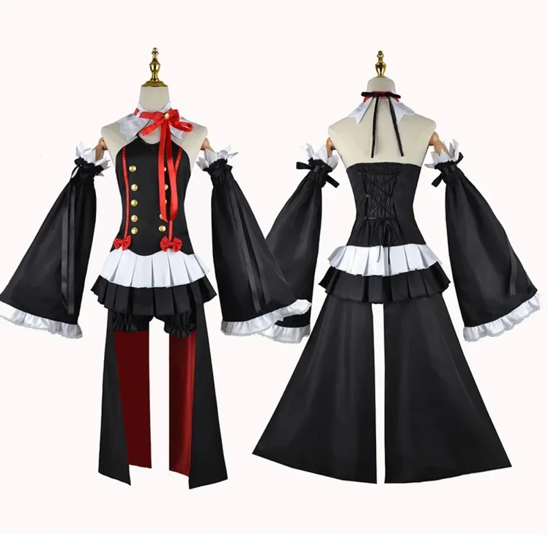 Krul tepes COSPLAY Seraph of The End Owari NO Seraph เครื่องแต่งกายวันฮาโลวีนคอสเพลย์อนิเมะแม่มดแวมไพร์สำหรับเด็กผู้หญิง