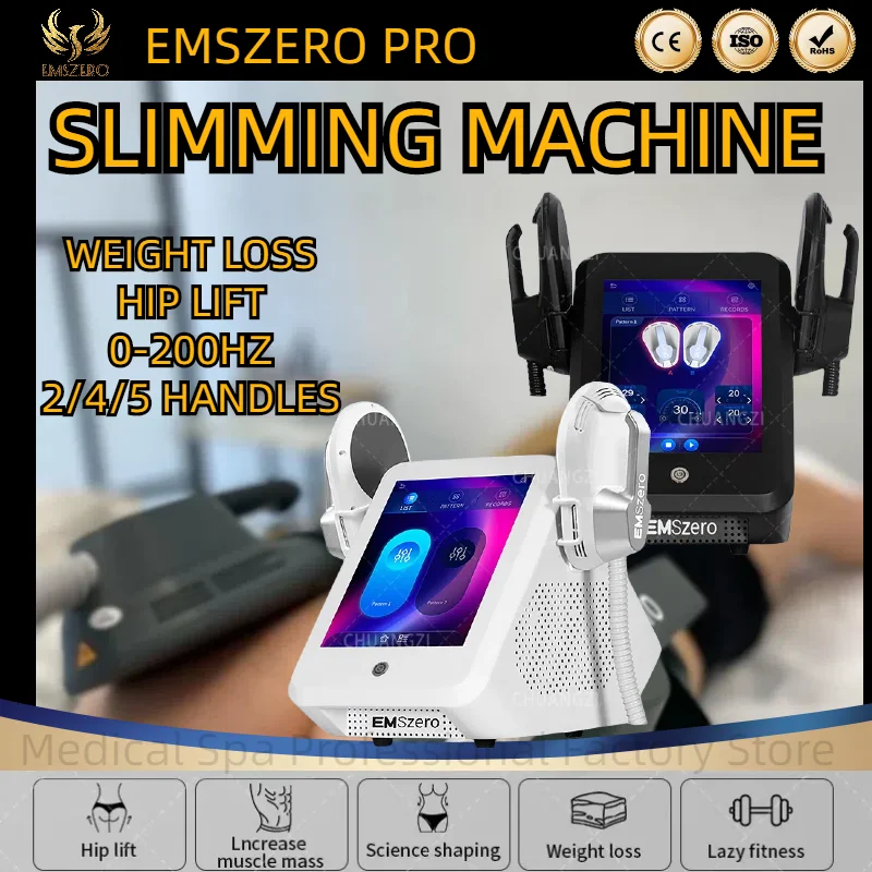 Professionele EMSzero Body Sculpt Machine 6500W Spierstimulator 200Hz EMS RF Draagbare EMSzero Afslanken Apparaat Vet Verwijdering