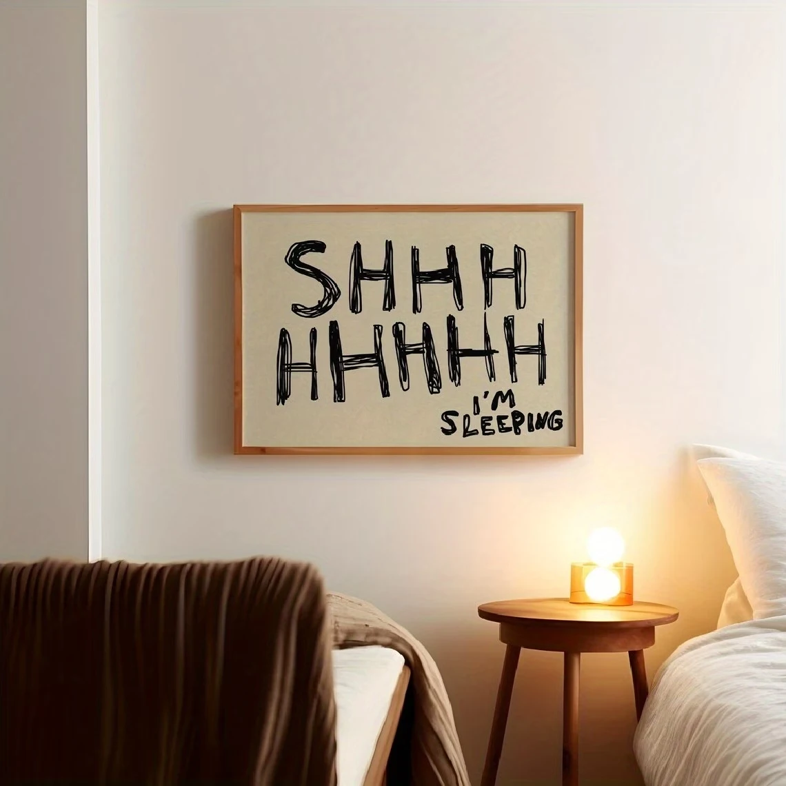 Funny Sleep Simple Neutral Quote Wall Art Prints Canvas Painting Poster Picture For Living Bedroom Dining Room Home Decor Gift image 4