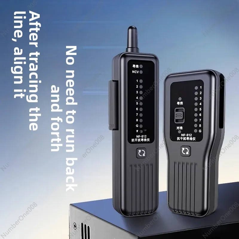 Network Cable Tracer NF-812, Anti-Interference Wire Tracker with Signal Generator for Ethernet LAN Line Testing