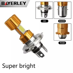 Motorcycle Headlight H4 BA20D HS1 OB 12V LED Moto farol moto High/Low Beam Led Bulbs 1200LM Super Bright Autobike Fog Lamp