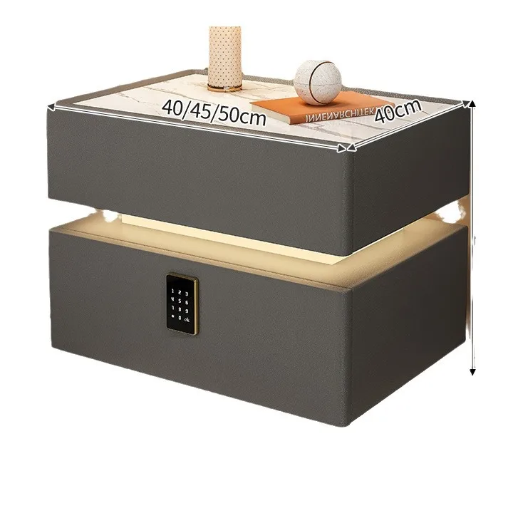 

Smart Home Wireless Charging Floating Bedside Table Modern Multifunctional Storage for Bedrooms