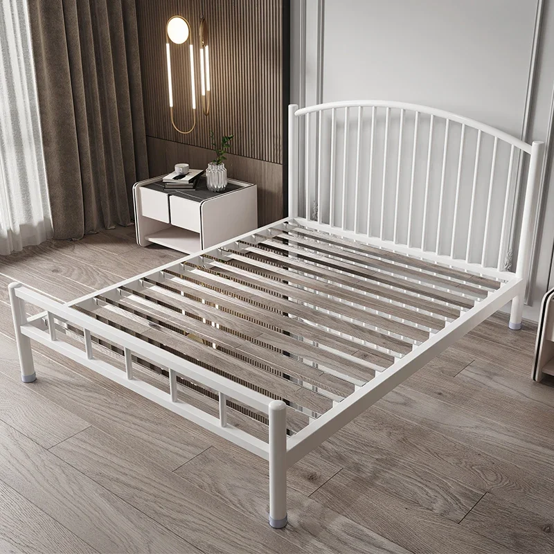 

bed Custom stainless steel 1.2 meters single 1.5 modern simple 1.8 meters double frame forged iron sheets customized