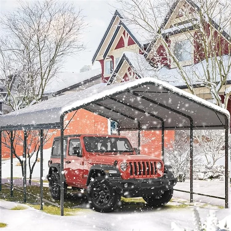 

Heavy Duty Metal Carport Canopy Outdoor Roof Car Shelter Shade Sandwich Panel Car Parking Canopy