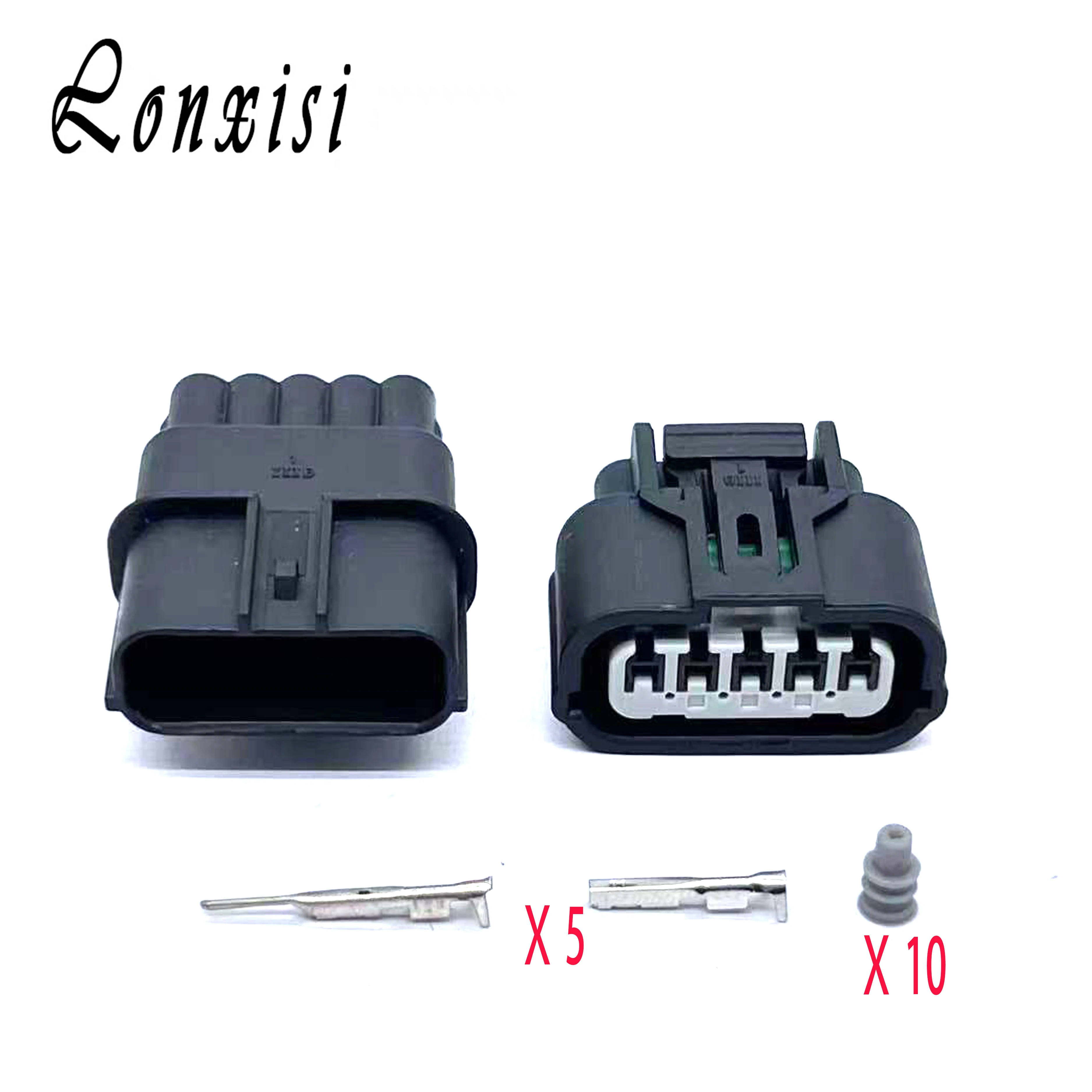 1/5/10/20 Sets 5 Pin 6189-1081 Waterproof Automotive Connector 6918-2128 Motorcycle Lnlet Pressure Sensor Plug