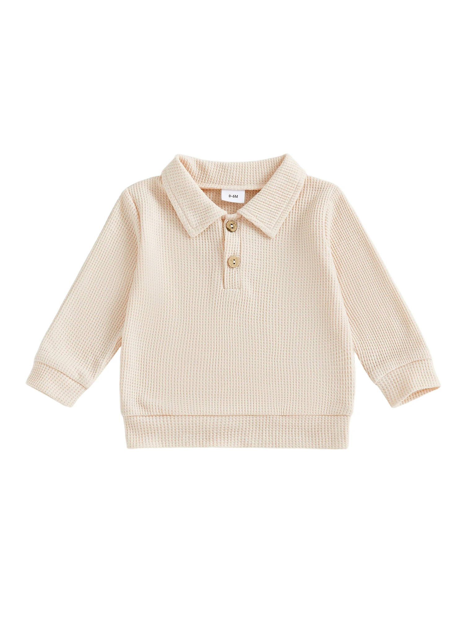 

Осенняя модная рубашка с длинными рукавами и воротником на пуговицах для маленьких мальчиков, классический однотонный дизайн