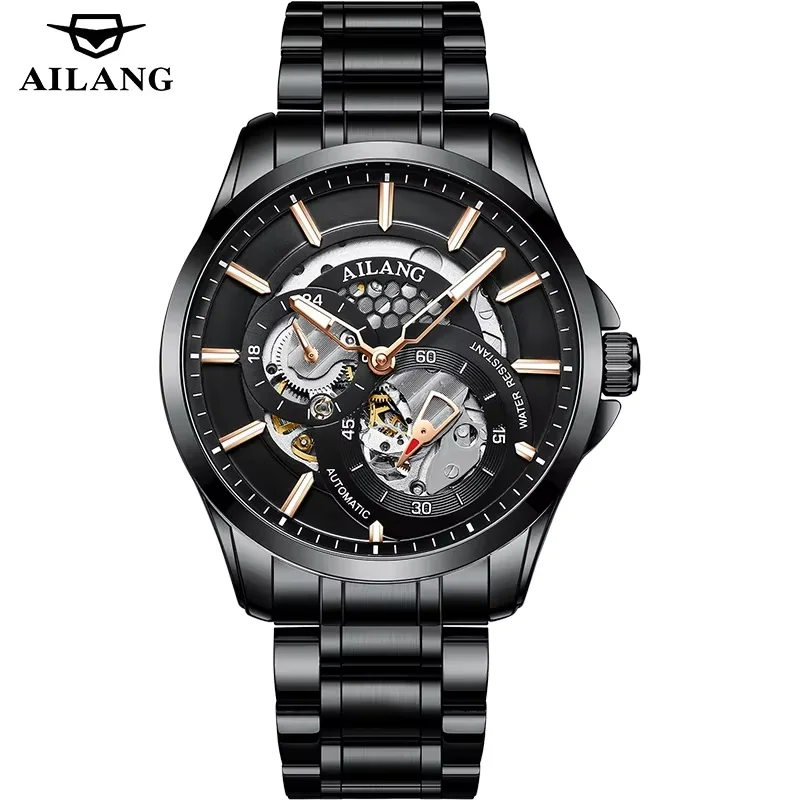 Masculino New 8629B-2 Wholesale Top A AILANG Business Mechanical Watches Stainless Steel Band Automatic Custom Logo What U Need